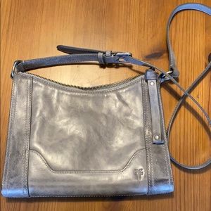 FRYE leather gray purse